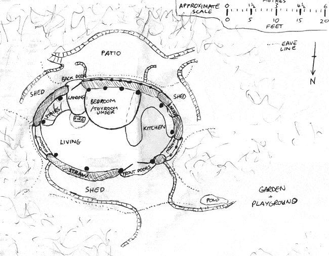 Plans for Dale's Hobbit home (Image: Simon Dale)