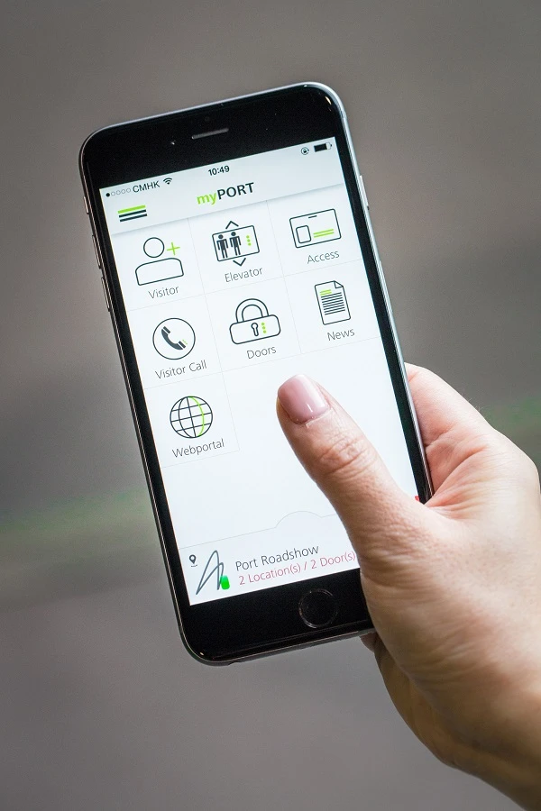 The myPORT smartphone app
