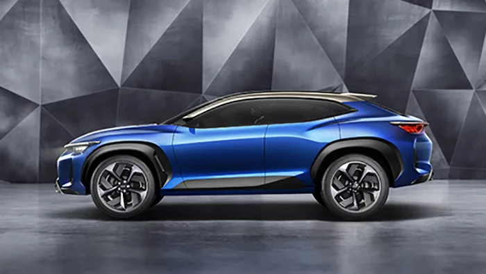 The Tiggo Concept has the sloping roofline made popular on the BMW X6