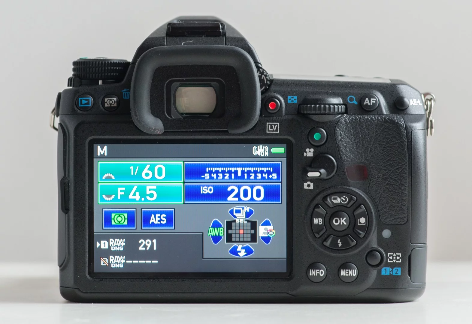 The interface on the Pentax K-3 II is clear and simple to understand
