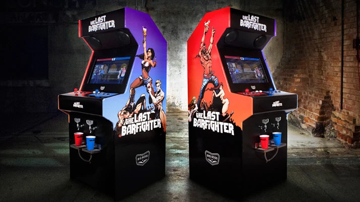 Developed for Big Boss Brewing, the Beercade machine is a fighting game that takes cups instead of quarters and dispenses beer to the winning player