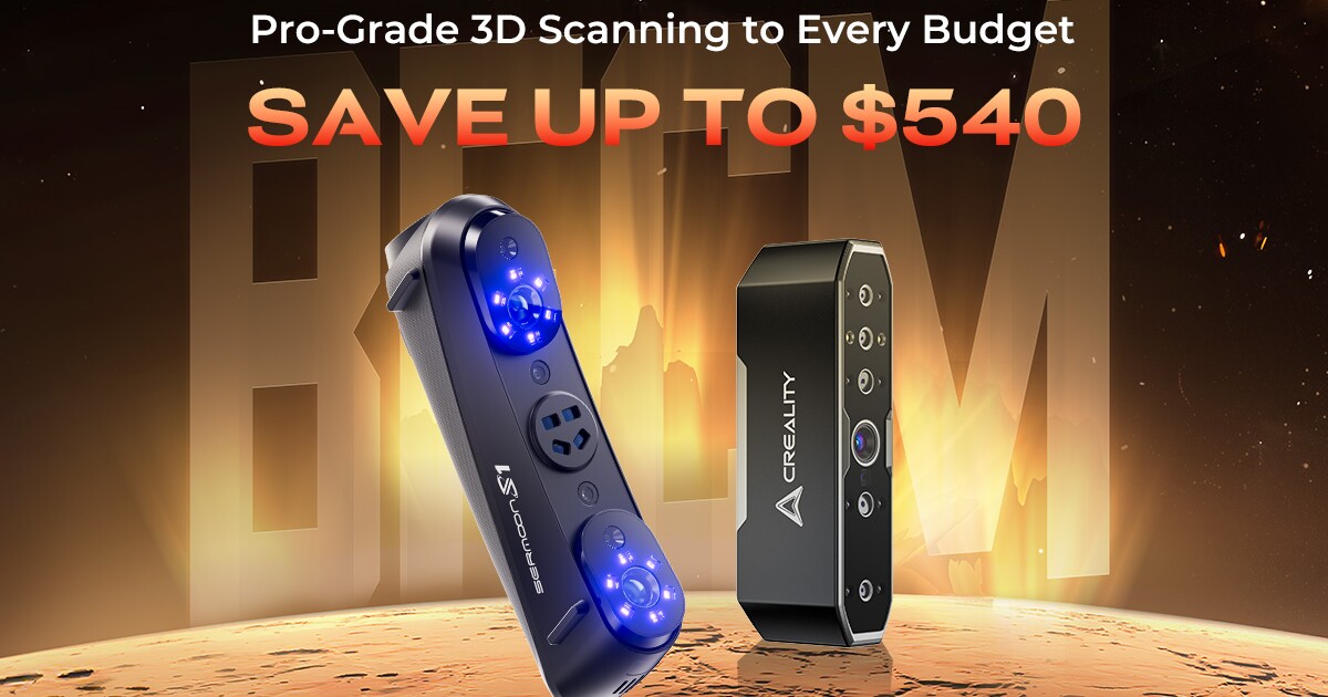 Creality’s Black Friday Deals Bring Pro-Grade 3D Scanning to Every Budget