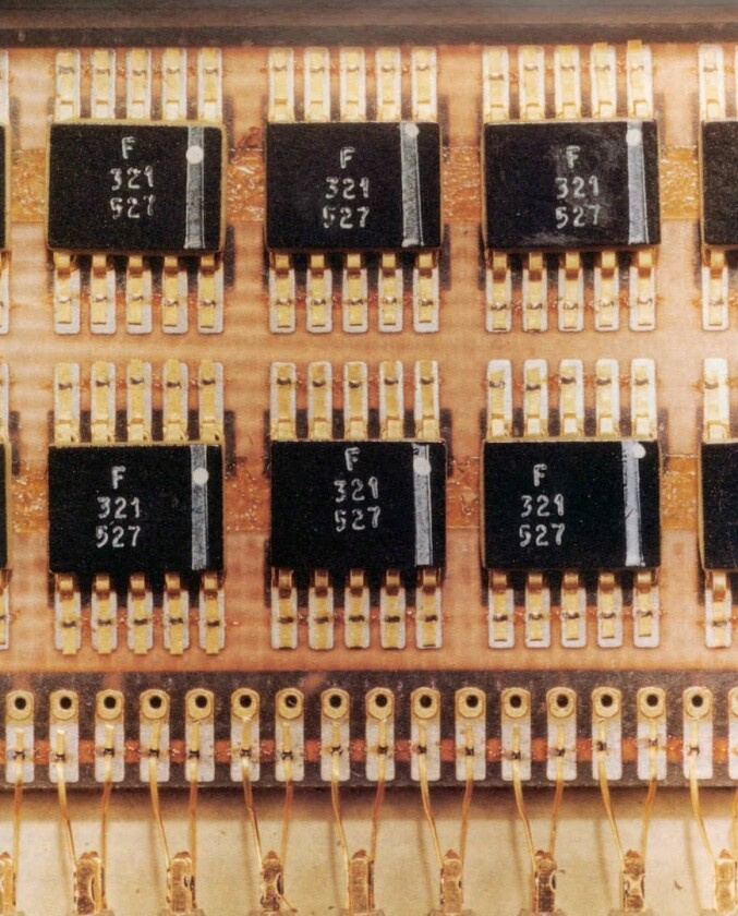 Chips installed in the AGC logic module