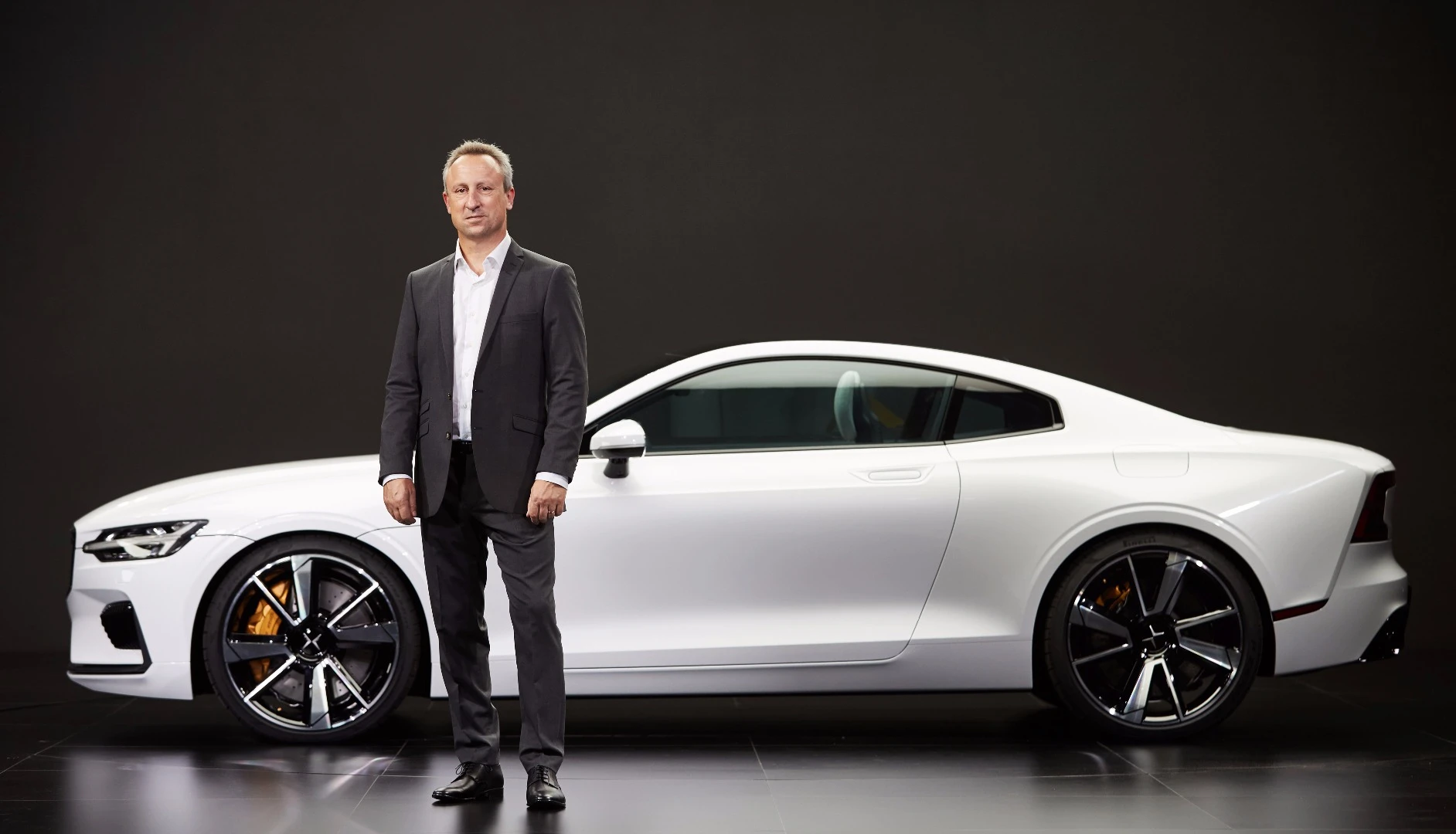 Polestar chief operating officer Jonathan Goodman and the Polestar 1