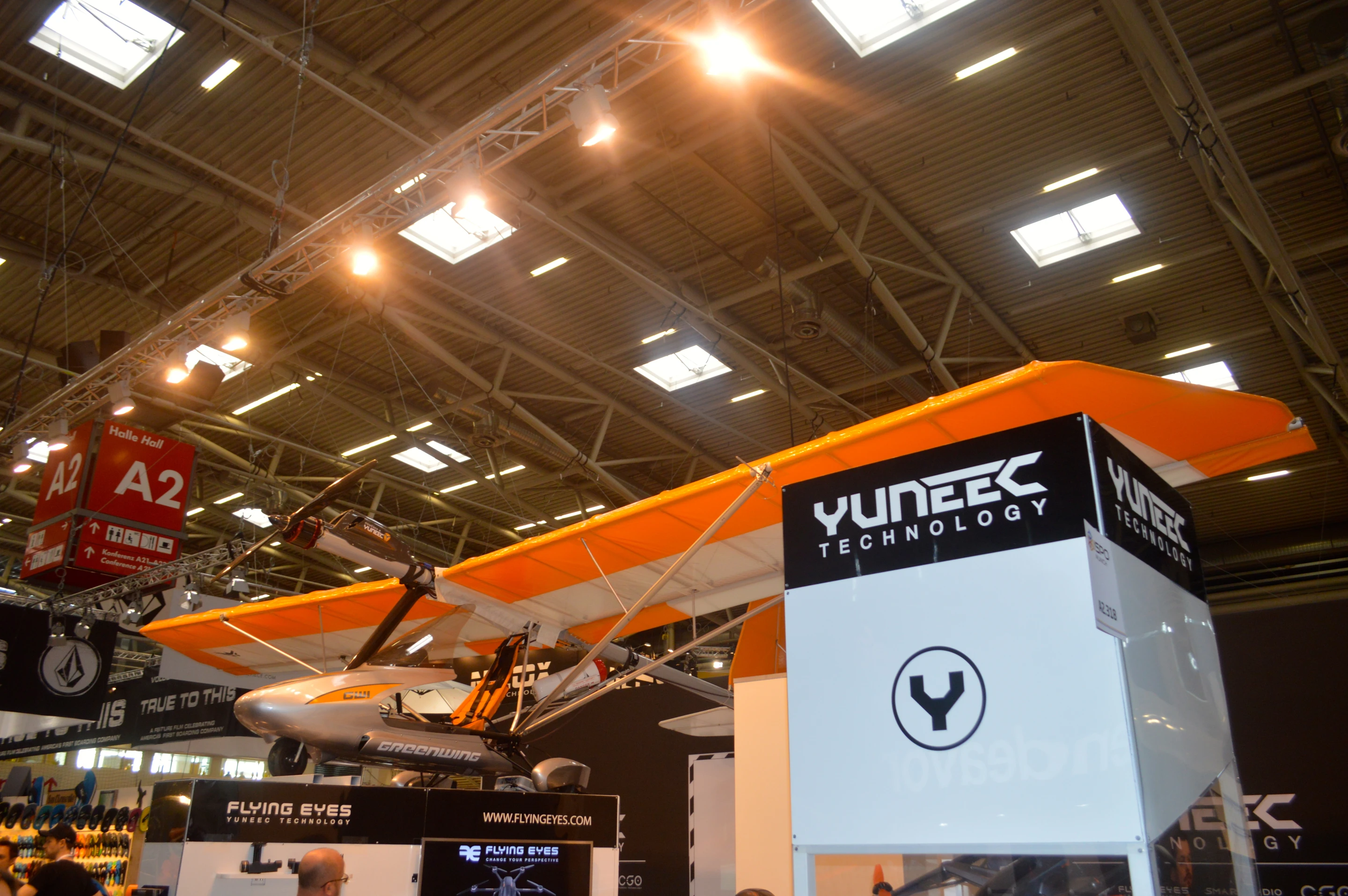 The E280 electric aircraft at ISPO Munich 2014