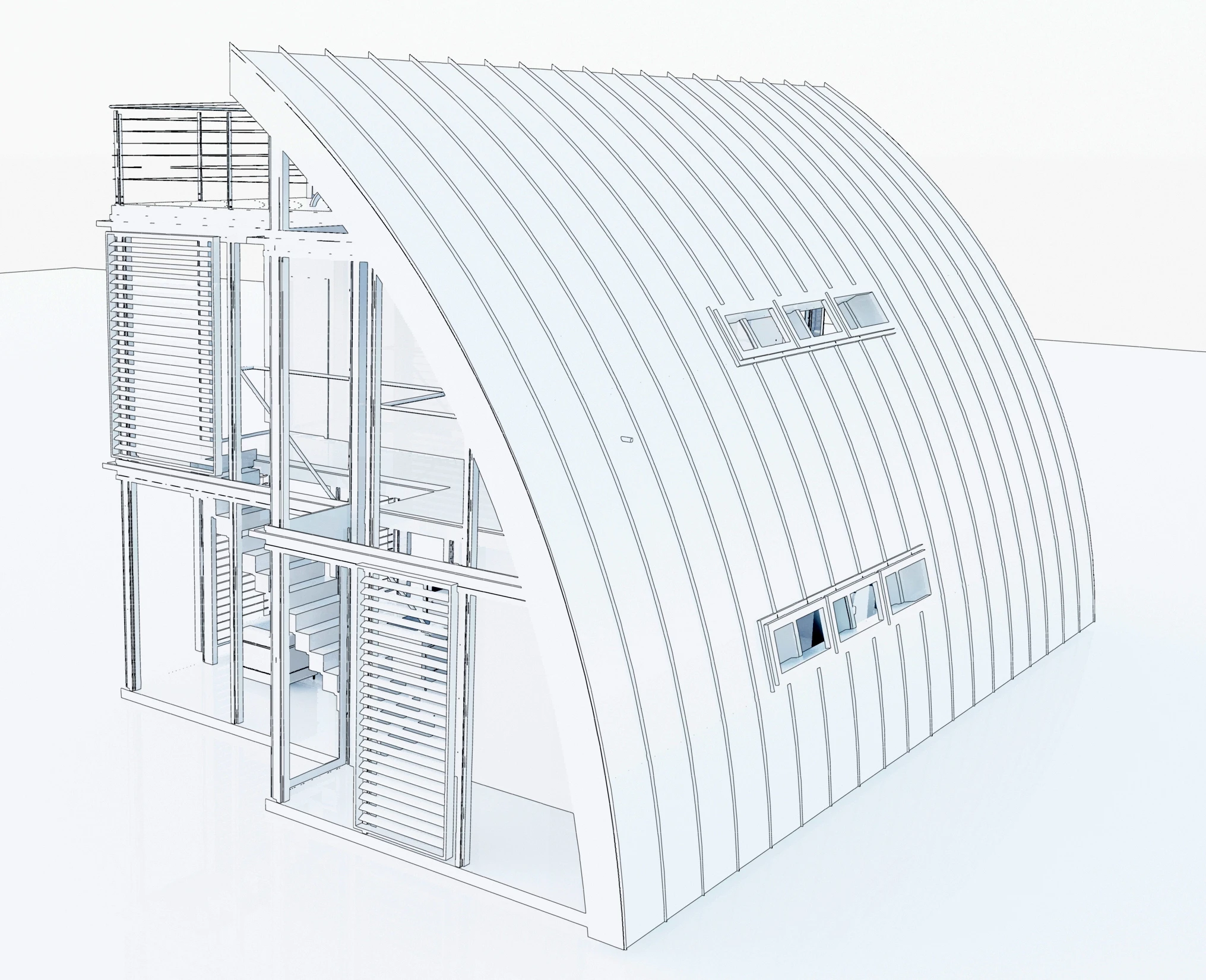 The contemporary modular homes feature a light-weight metal frame base-structure