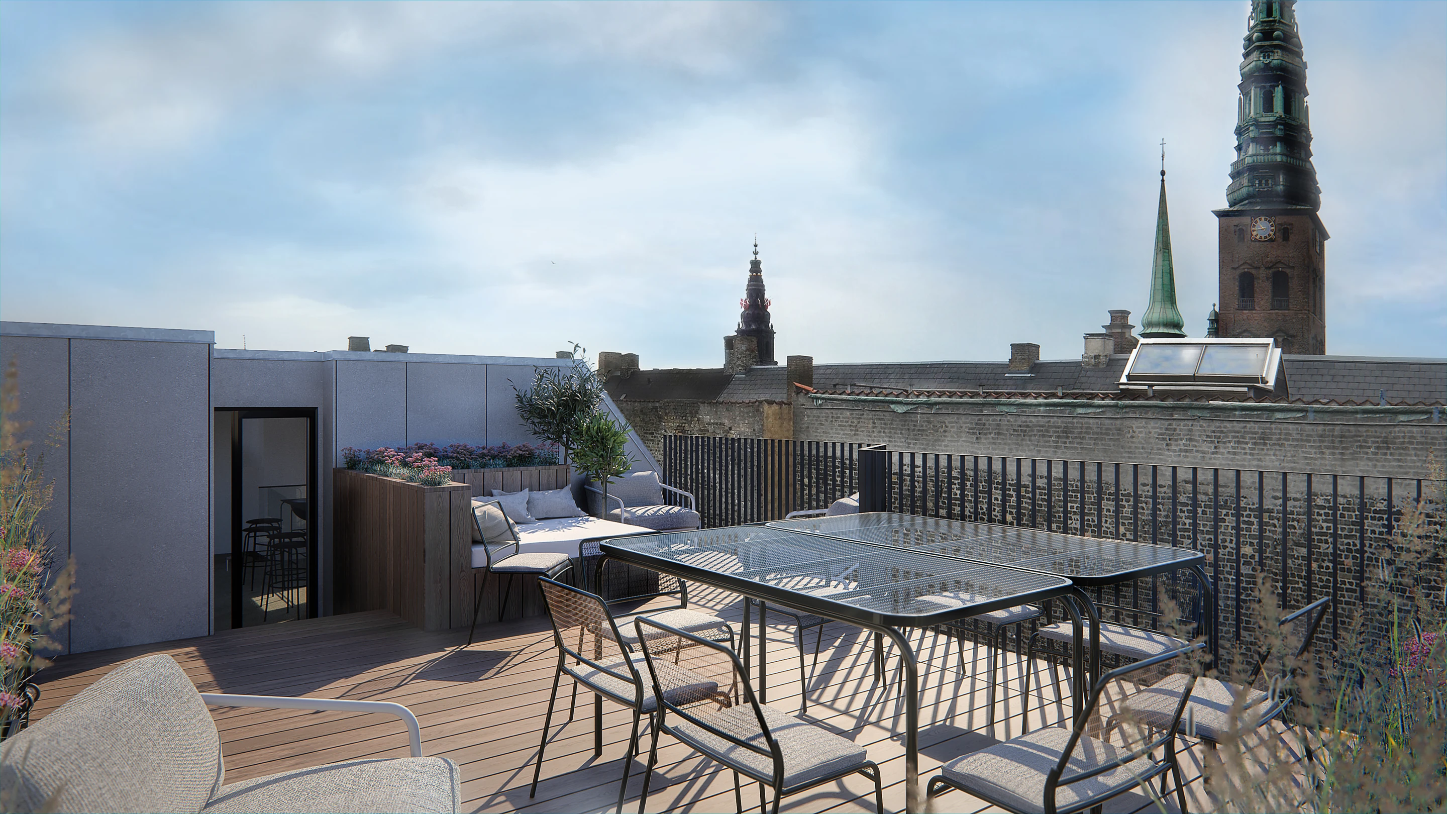The Hotel Herman K features a rooftop terrace