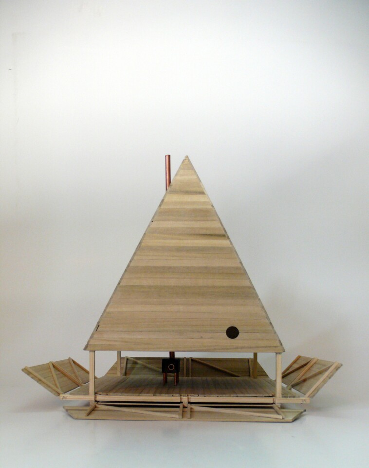 "The huts are made of pine trees cut in the same forest as they are standing in," Milton told Gizmag
