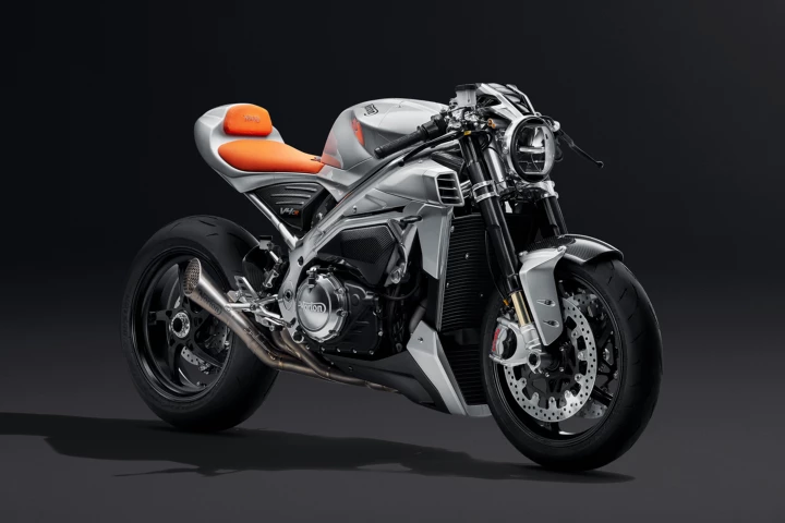 Norton has revealed a prototype version of a full-fat cafe racer sibling to its V4 superbike