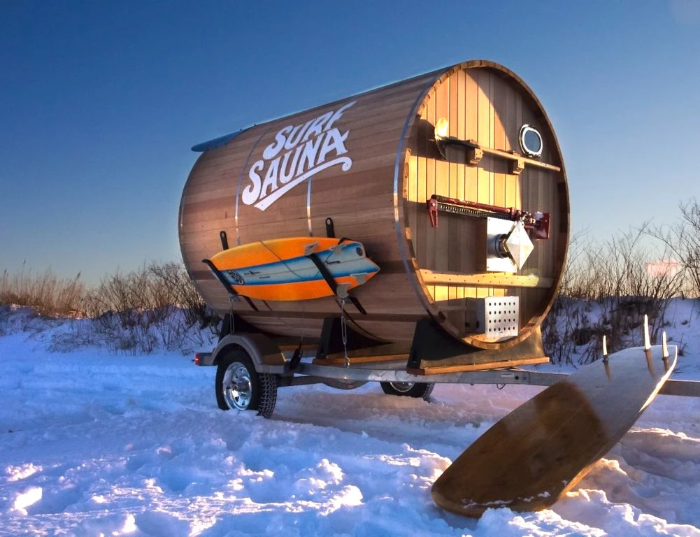 Surf Sauna was built by a group of surfers and craftsmen based in Portsmouth, New Hampshire (Photo: Surf Sauna)