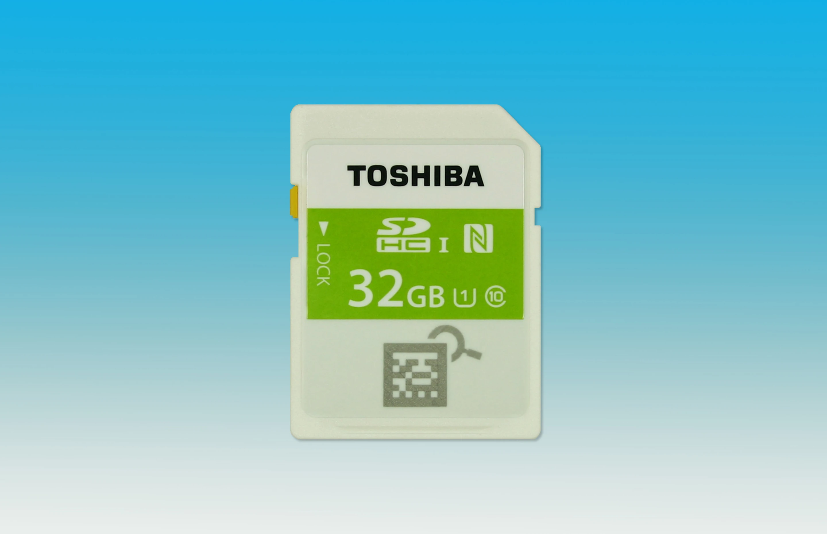 Toshiba has launched the world's first SDHC memory card to feature built-in NFC