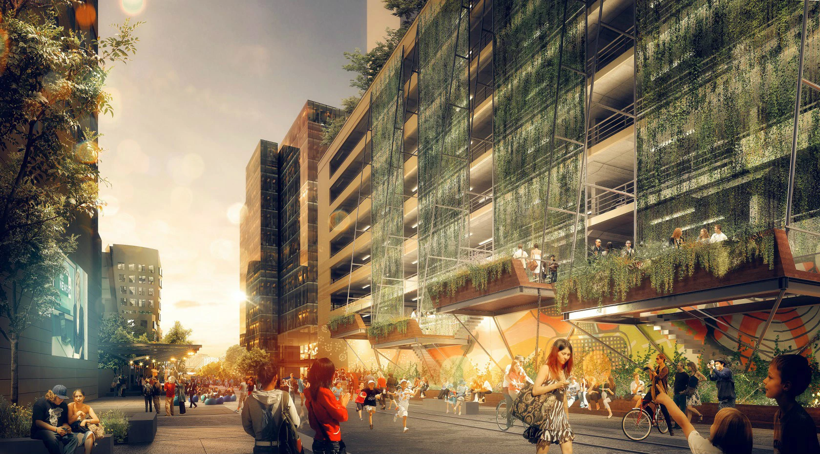 The Goods Line will provide cycle and pedestrian access, as well as host events and provide space to relax