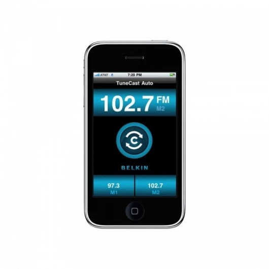 Belkin TuneCast Auto Live on the iPhone