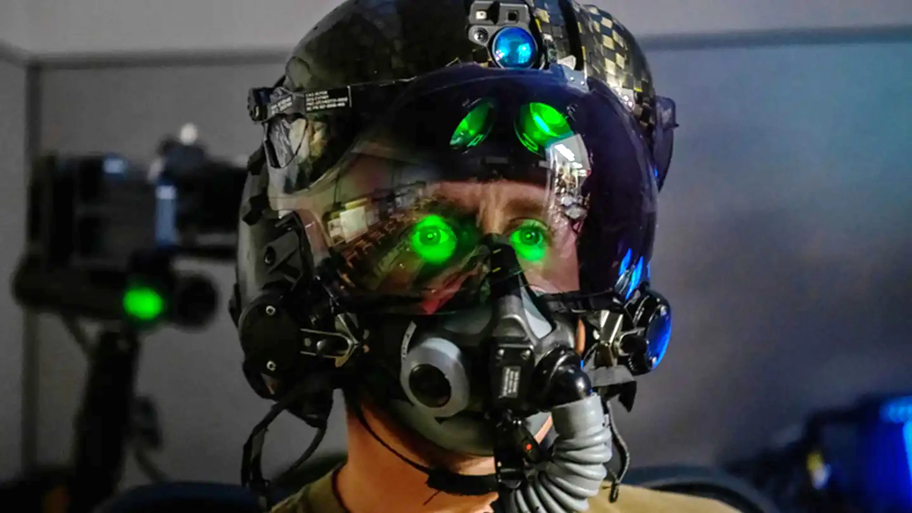 The Gen 3 HMDS helmet with it's integrated night-vision technology does away with needing a secondary piece of equipment.