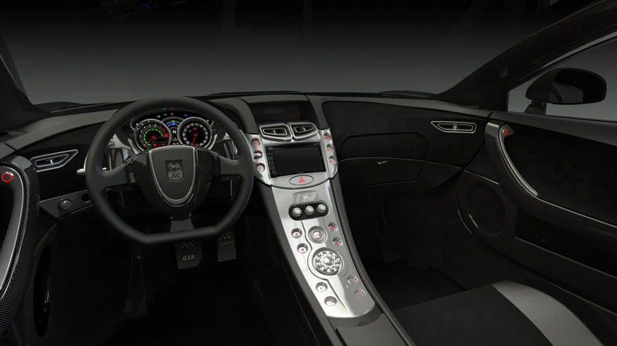 The interior of the current GTA Spano is all high grade materials and attention to detail