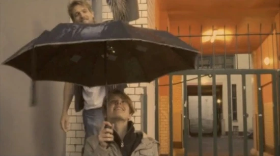The musical umbrella was created by Berlin-based Alice Zappe and Julia Lager