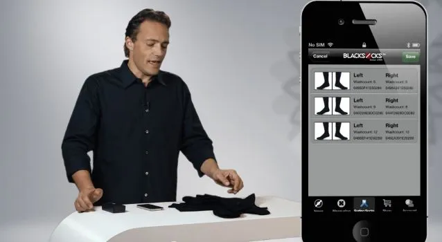 BLACKSOCKS founder Samy Liechti, extolling the virtues of Smarter Socks