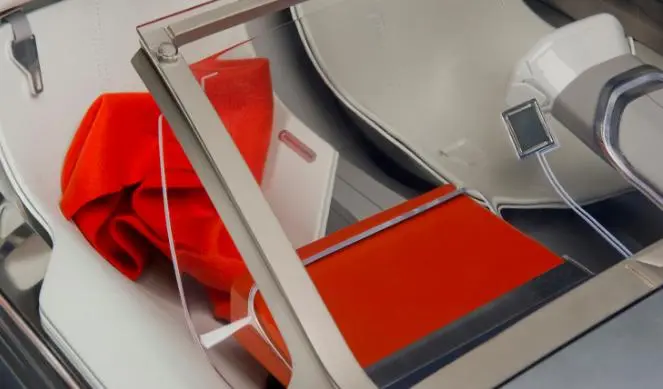 The Corbusier has a modular, simple interior