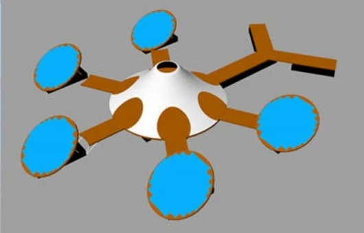 Floating solar island