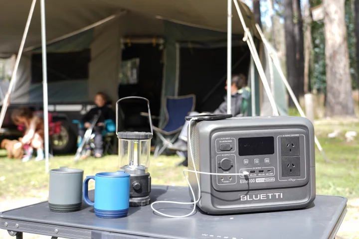 The Bluetti Elite 100 V2 in its natural environment