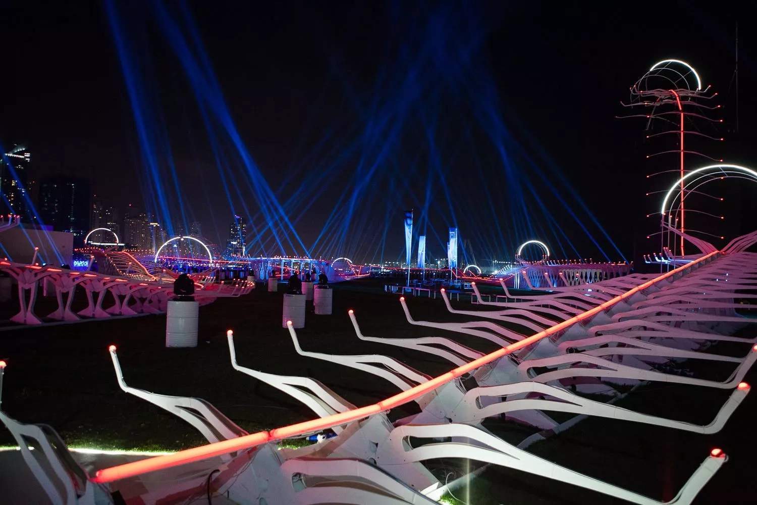The purpose-built course in Dubai that played host to the World Drone Prix