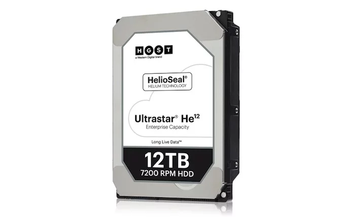 Western Digital has unveiled its new helium-based hard drive, with 12 TB capacity