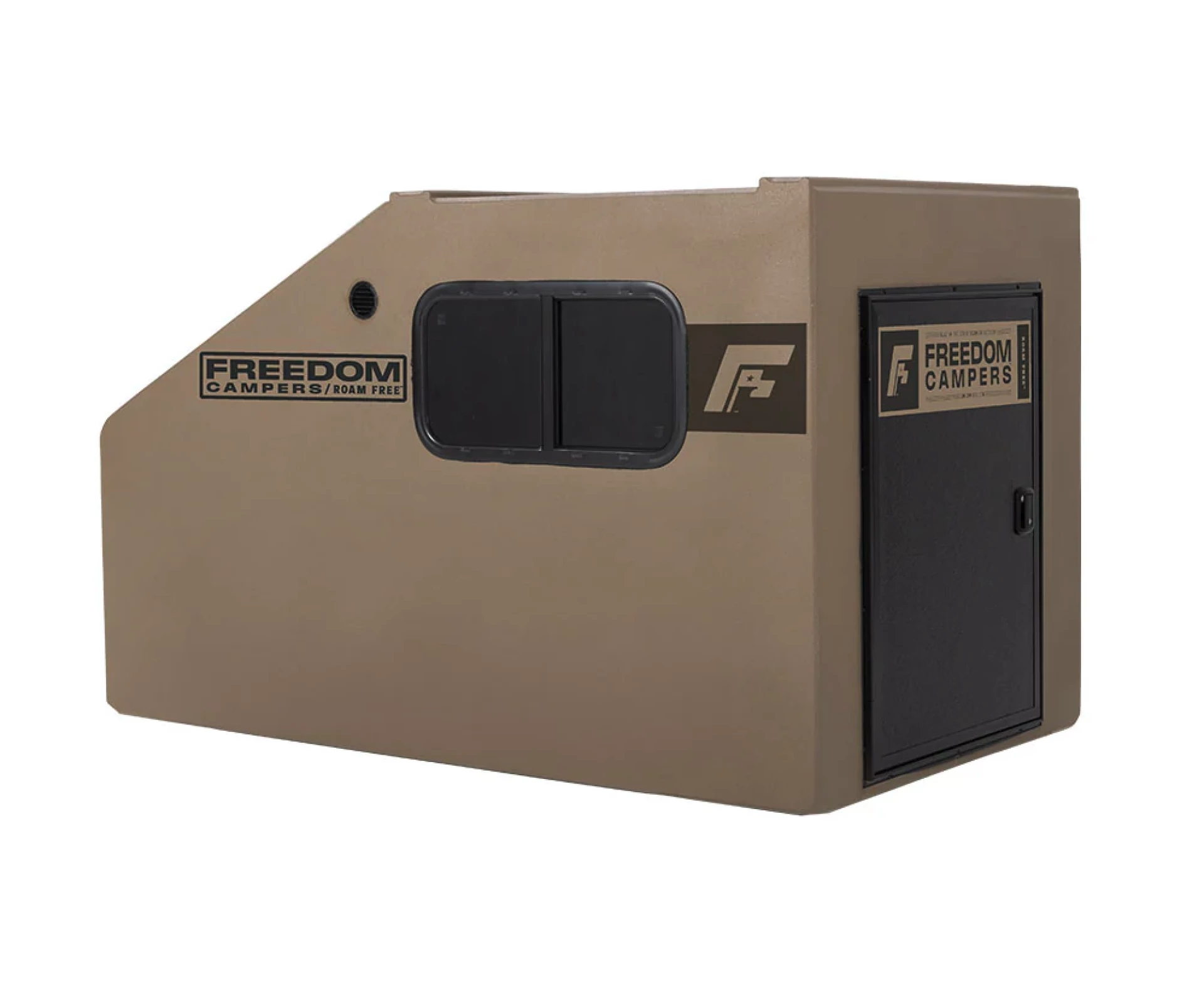 Freedom Camper solo Toyota Tacoma and trailer camper pod