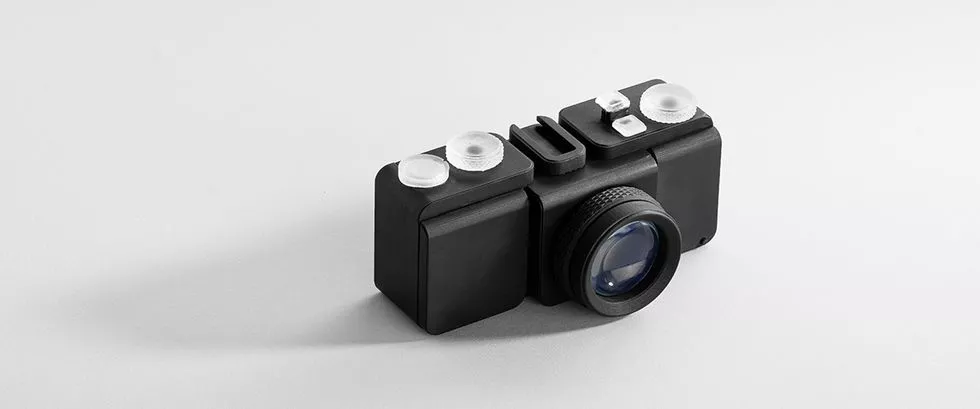 The fully 3D-printed SLO camera designed and printed by Amos Dudley