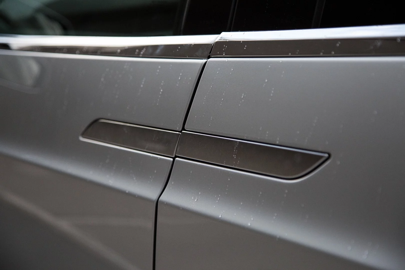 Trim that doesn't match on the body of the Tesla Model X