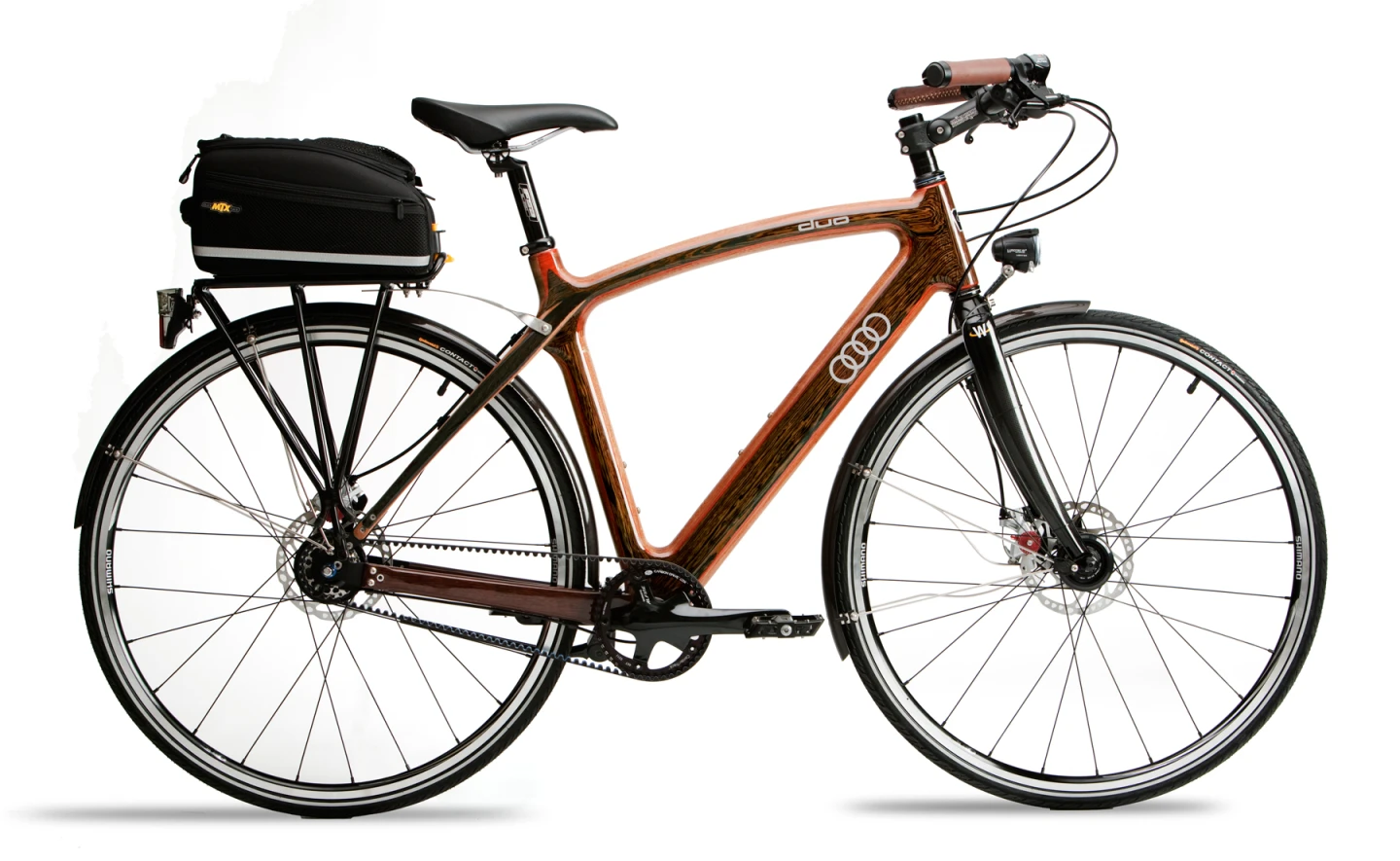 The Audi duo City in Espresso Brown