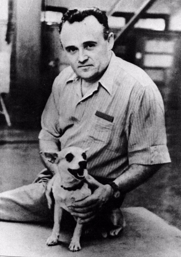 Sergei Korolev and friend