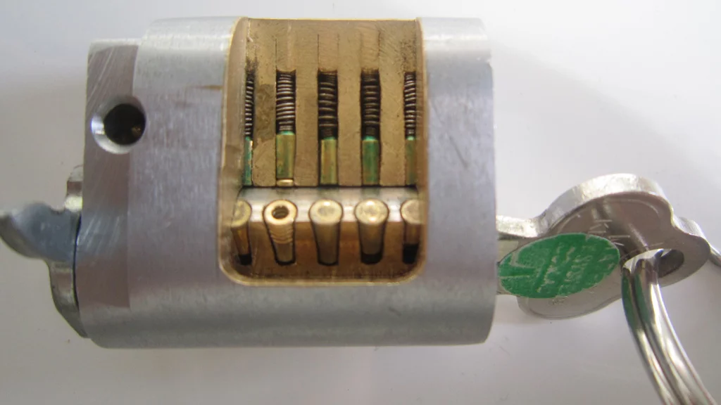 The Matrix Key System lets you change your locks simply by inserting the next key in a series