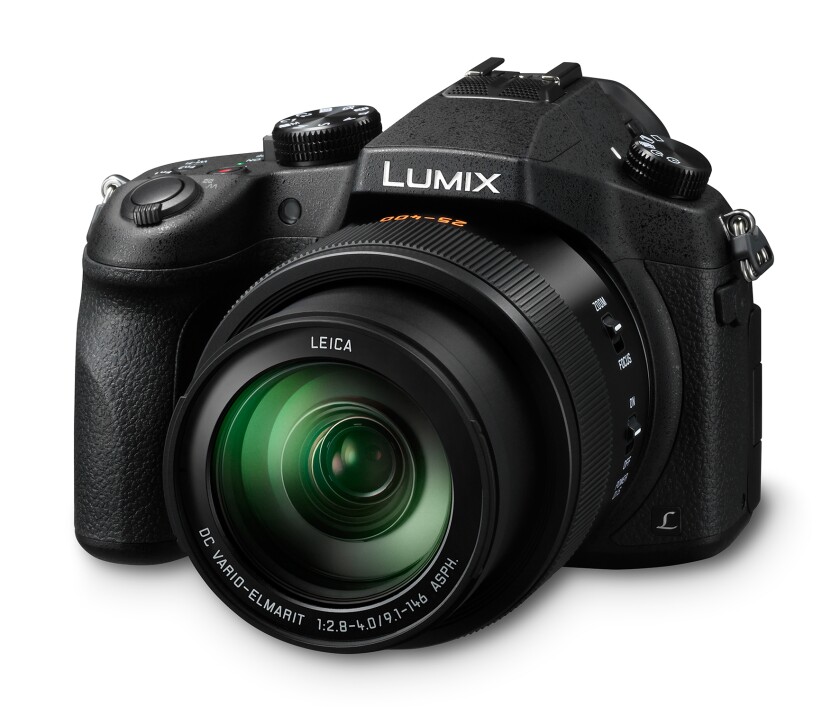 The Panasonic Lumix DMC-FZ1000 features a 25-400-mm equivalent F2.8-F4 lens