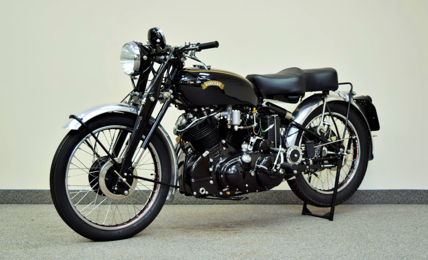 No sale | 1954 Vincent Black Shadow | High Bid: $80,000 | Mecum | Official Auction Page