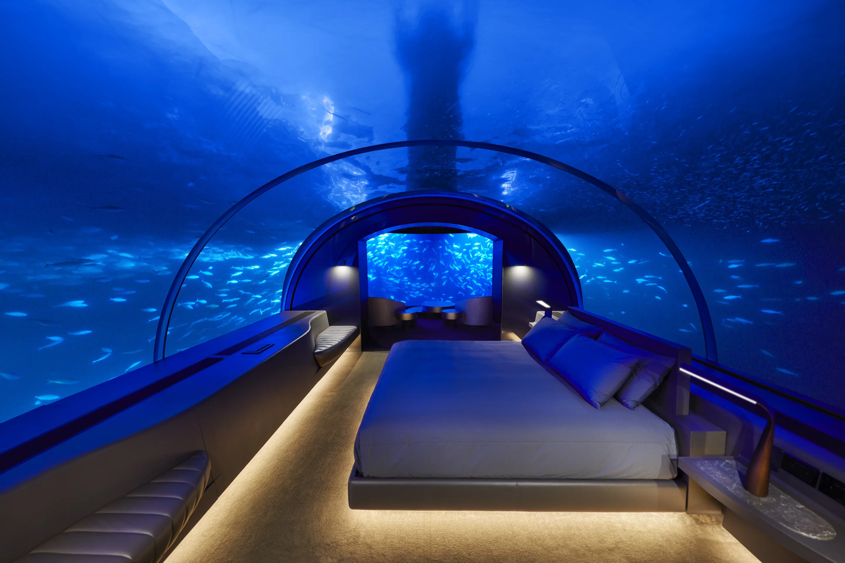 Room with an (underwater) view: guests at the Muraka will be given curated menus and have their own butlers available 24 hours a day