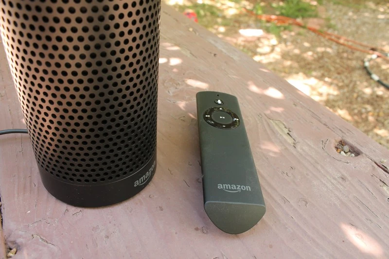 Echo also comes with a voice activated remote.
