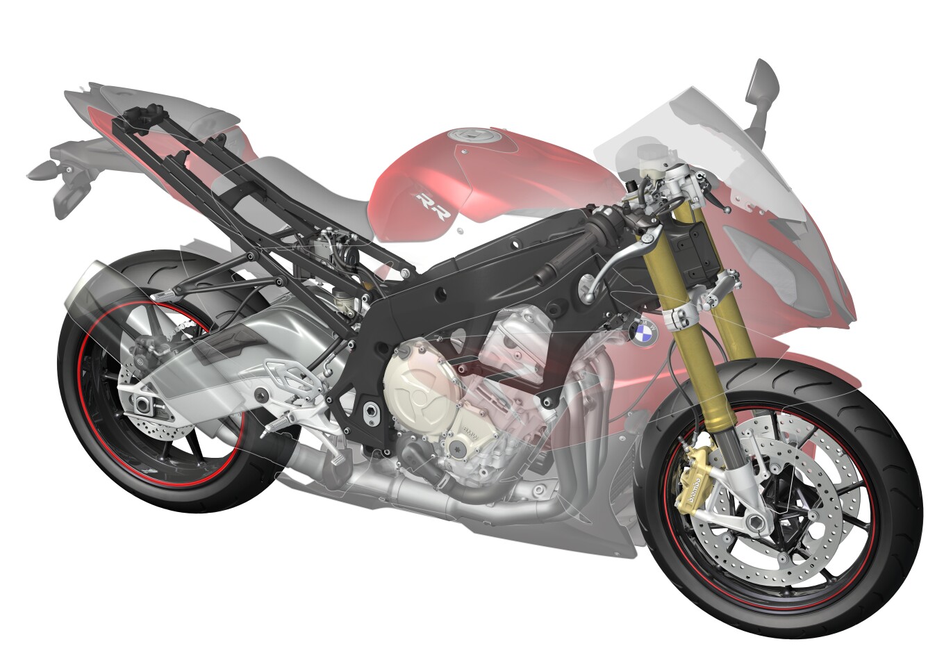 2015 BMW S1000RR: completely revised frame