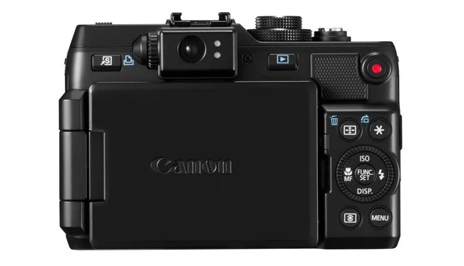 The Canon G1 X with LCD closed