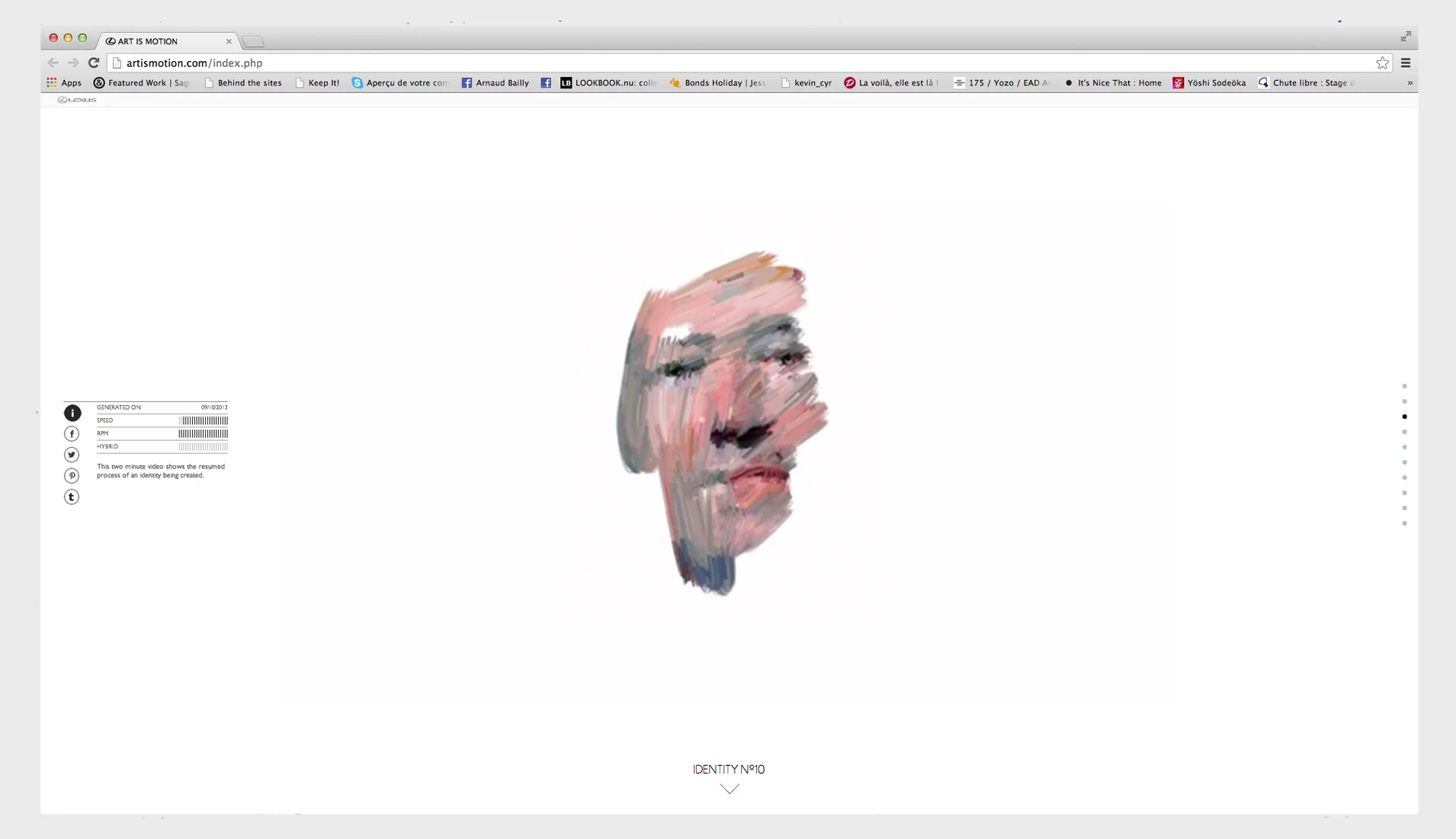 A further intermediate point in a portrait