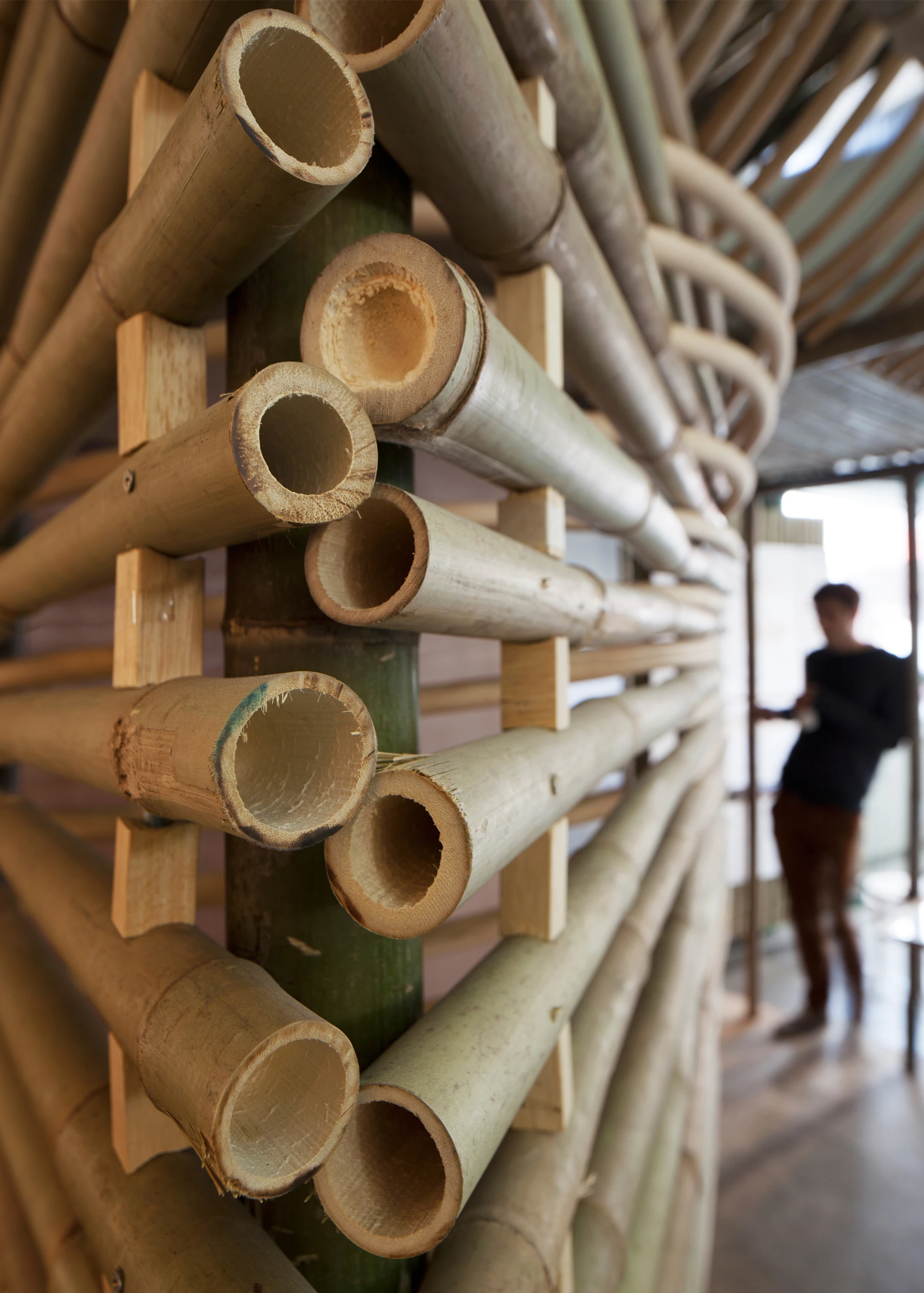The prototype Bamboo Micro-House can be viewed at an interactive display at the Hong Kong and Shenzhen Bi-city Biennale exhibition (Photo: AFFECT-T)