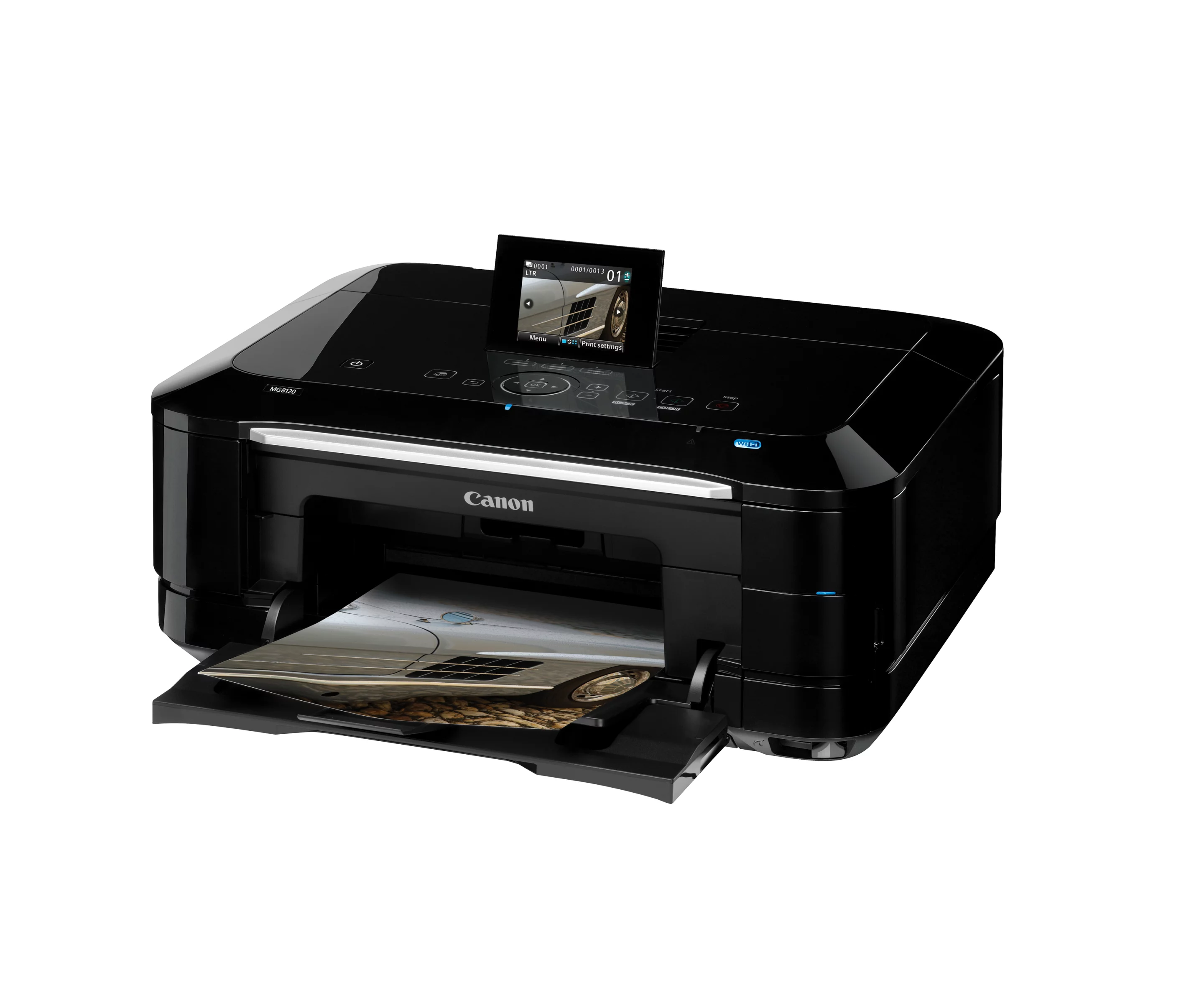 The Canon PIXMA MG8120 and the MG6120 have touch screen technology and full HD movie print function