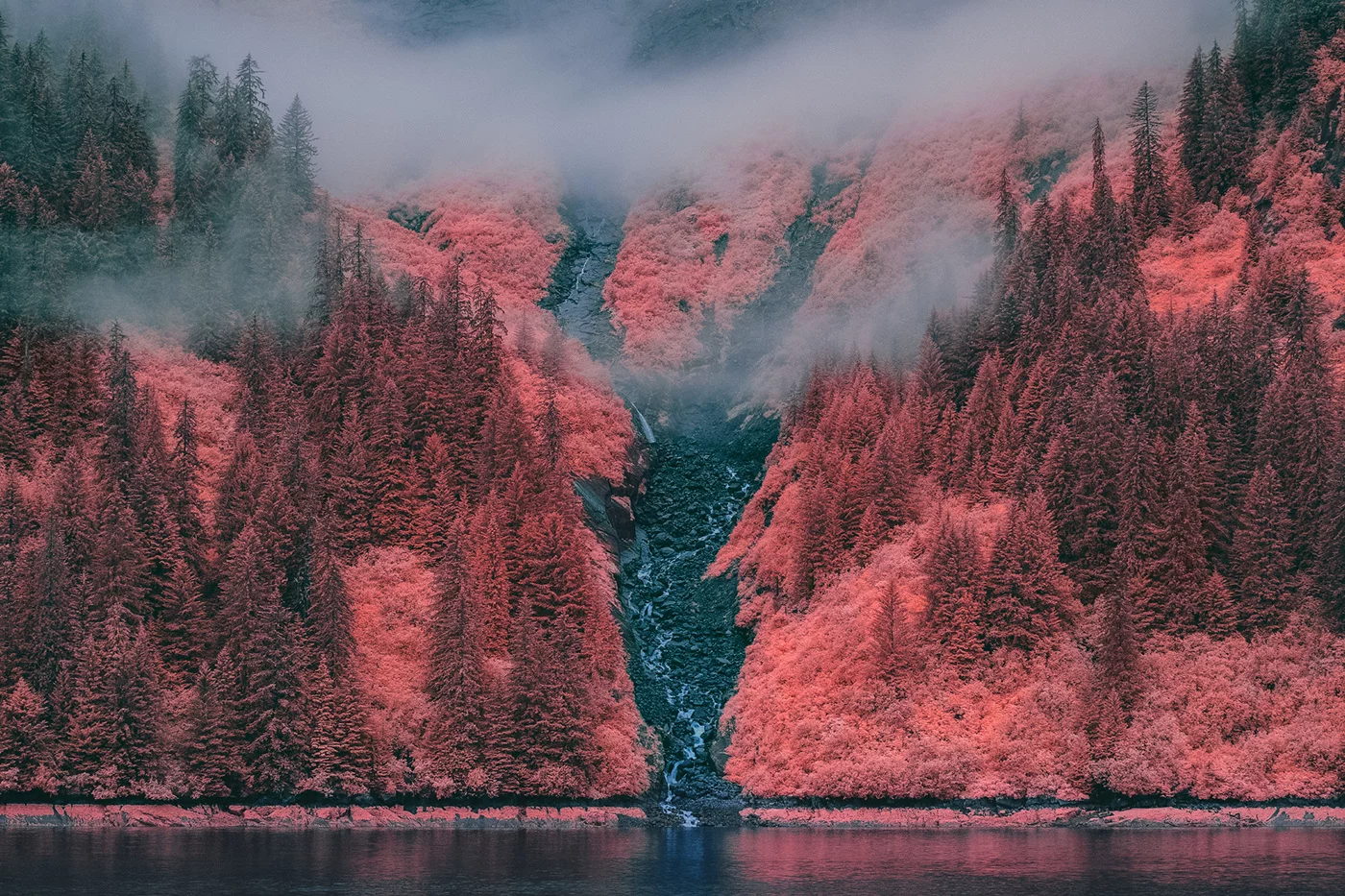 InfraMunk vs Tracy Arm Fjord is a project from photographer Bradley G Munkowitz documenting a fjord in Alaska using a modified FujiFilm X-T1 in a variety of narrow infrared spectrums, resulting in a variety of stunningly unique images (Credit: Bradley G Munkowitz / CC BY-NC-ND 4.0)