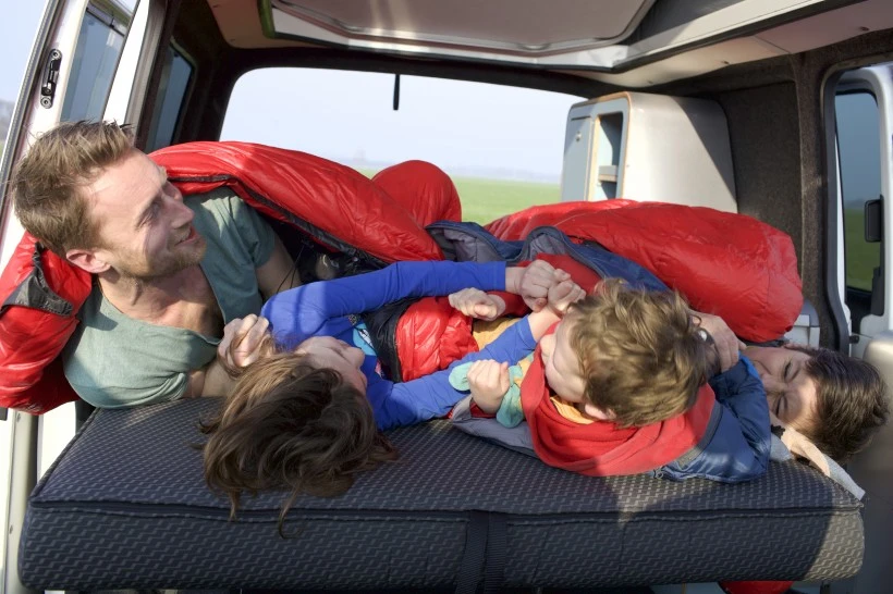 The rear-seat bed