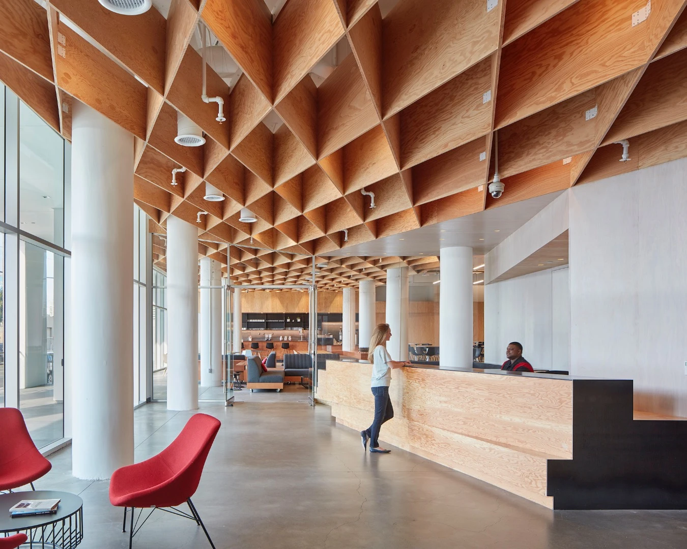 Pinterest's new headquarters is located in a four-story concrete former John Deere factory in San Francisco’s SOMA district
