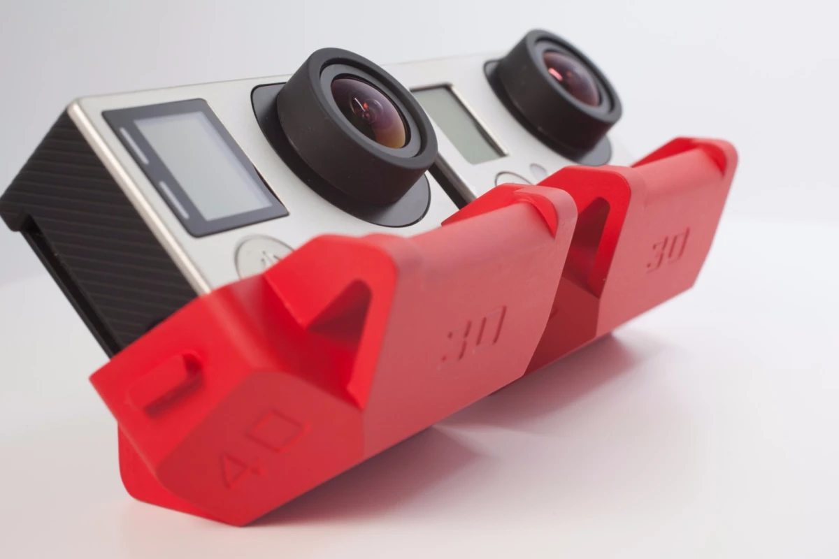 Slopes is a polyhedron stand for GoPro action cameras