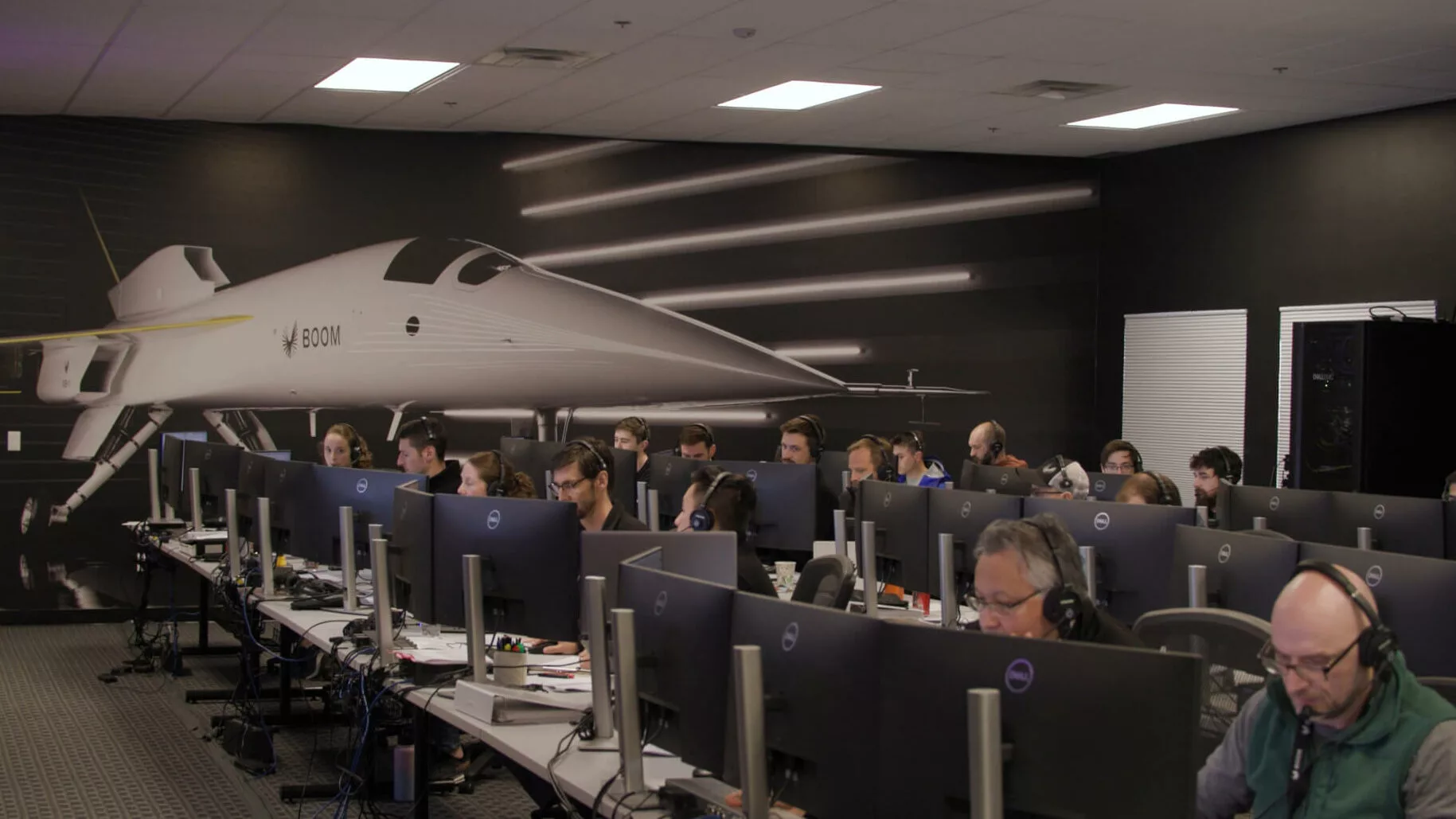 Control room for the XB-1 flight