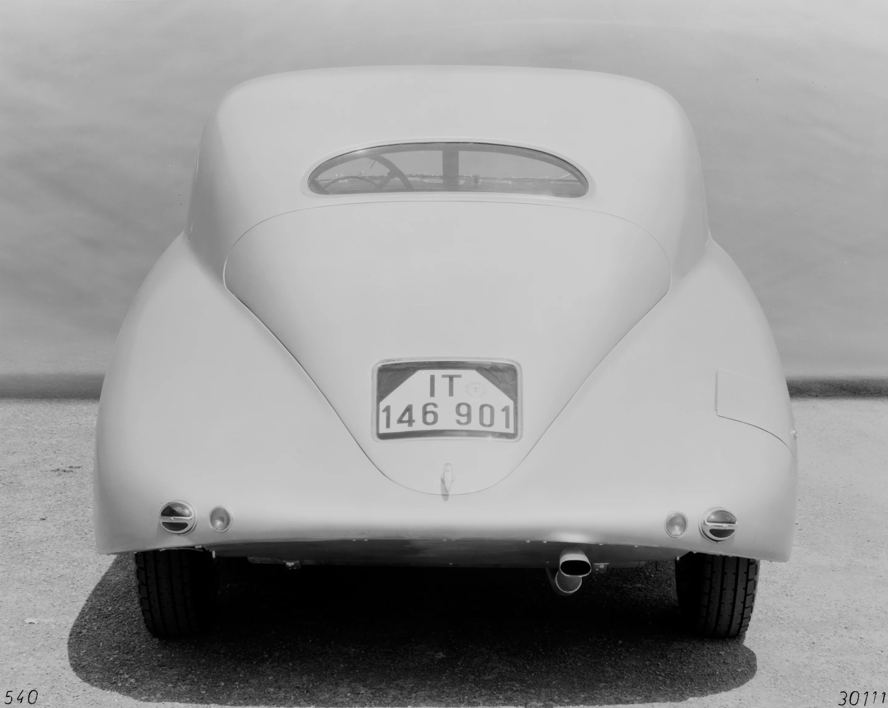 Rear of the 540 K Streamliner