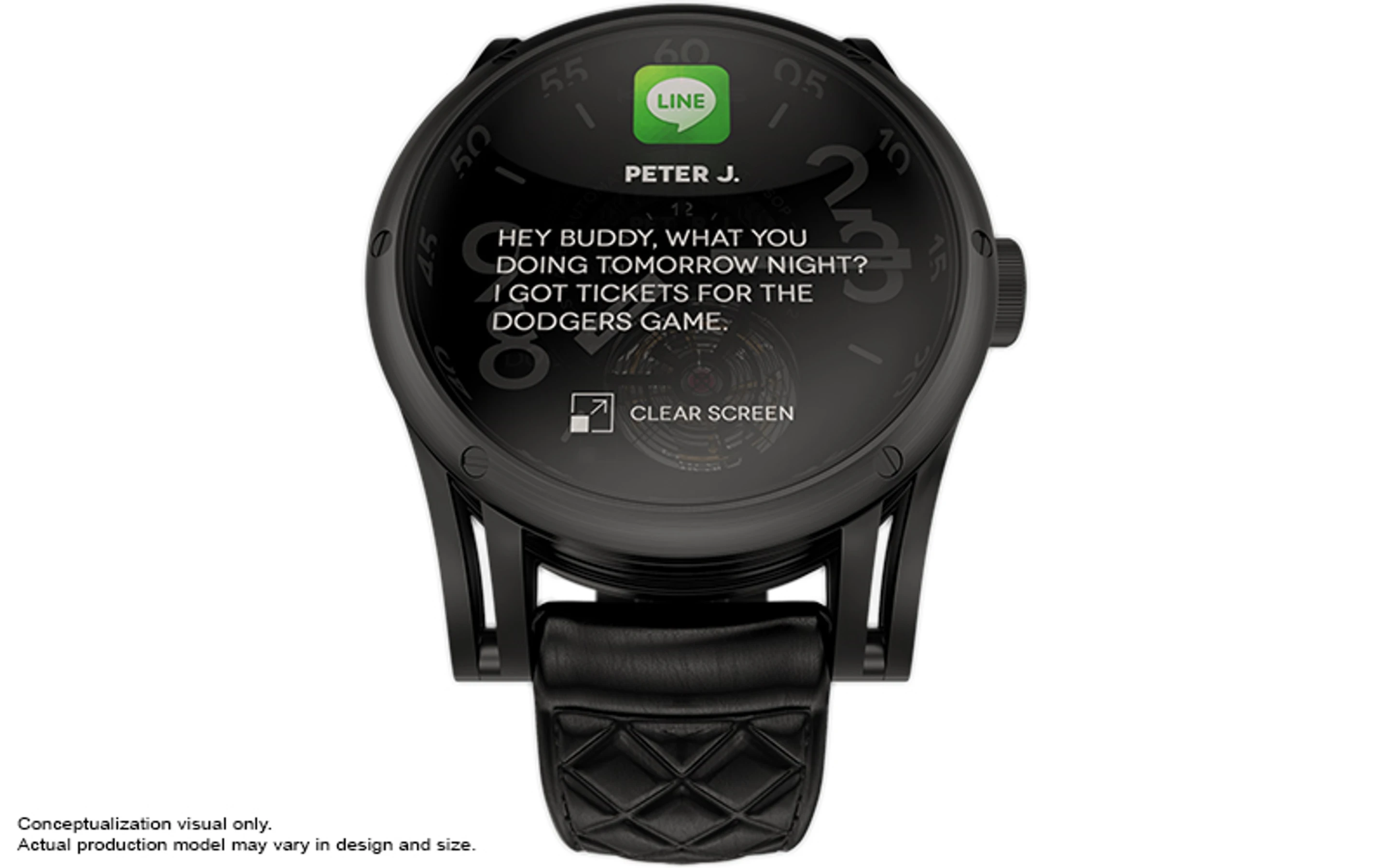The SSW 158_B showing text alert