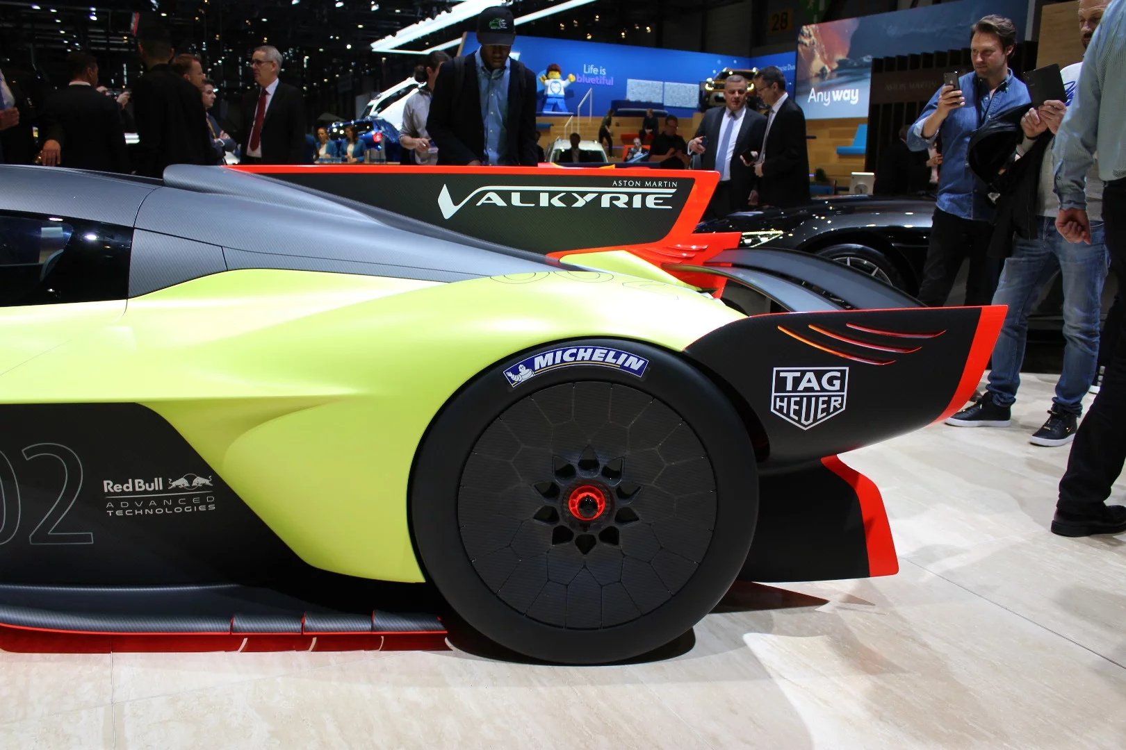 Although the Aston Martin Valkyrie AMR Pro will never likely see formal competition, race-ready livery is still a must when showcasing a car like this