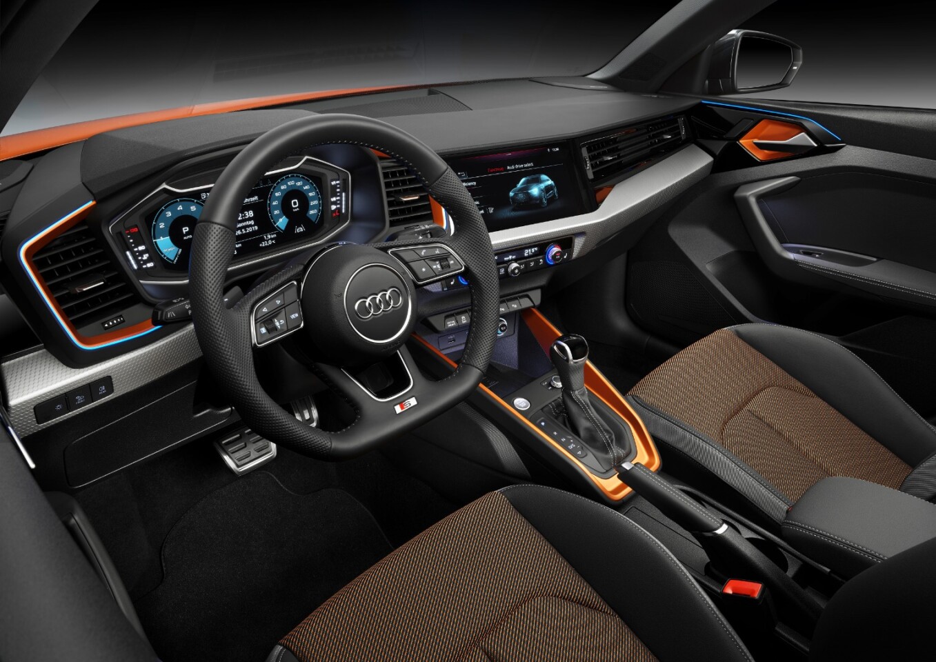 Interior is largely unchanged form the A1 Sportback